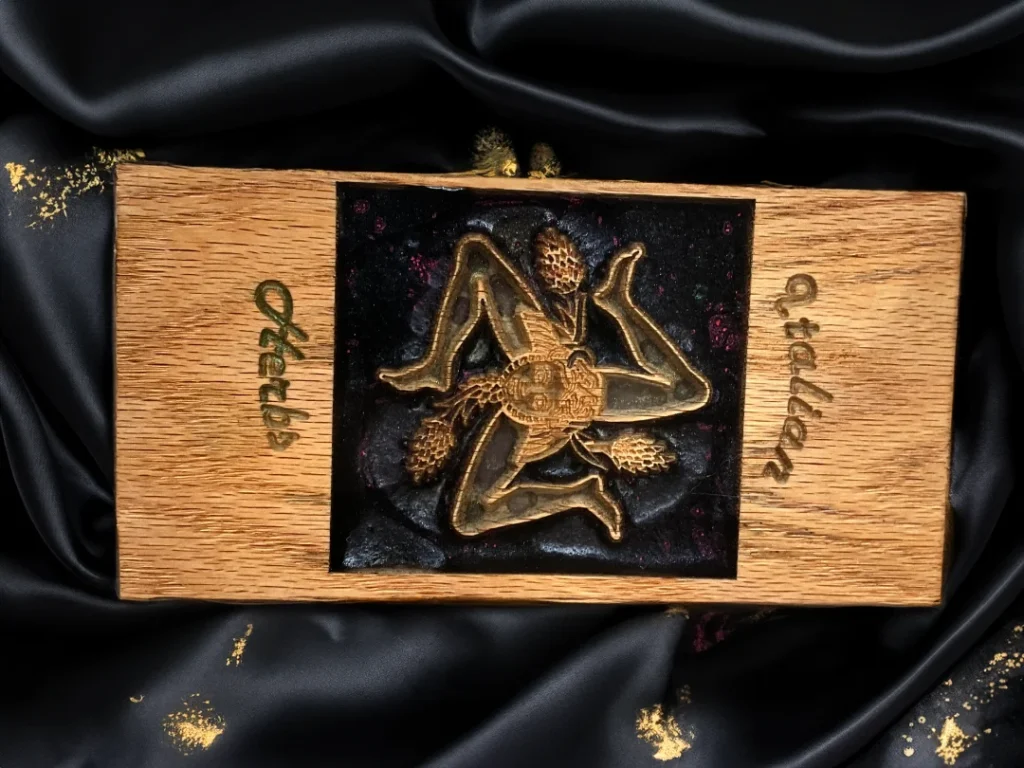 Handcrafted Italian Herbs wood box by Chad Landry